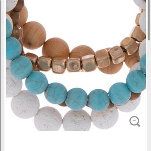 Artist made. Real natural beads some gold plated